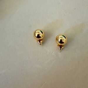 Classic KHOI BIG Gold Ball Stud Earrings